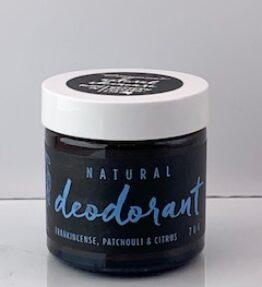 Natural Clay Deodorant Balm with Patchouli, Citrus and Frankinsense Essential Oils