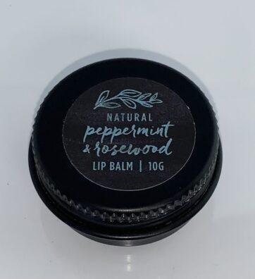 Natural Peppermint and Rosewood Lip Balm