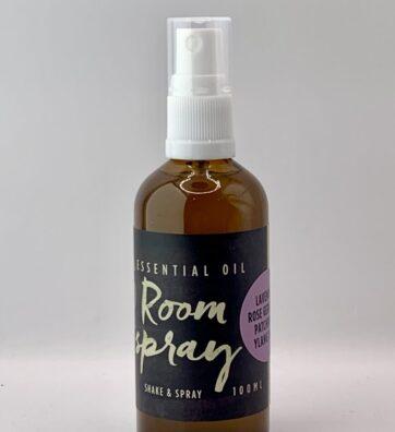 Room Spray with Lavender, Rose Geranium, Patchouli and Ylang Ylang Essential Oils 100ml